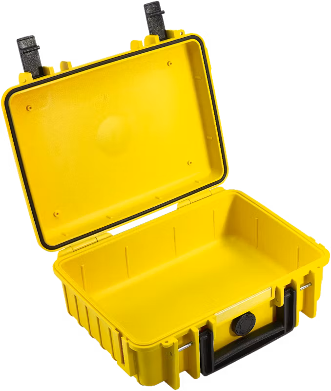 B&W Outdoor Cases Type 1000 Gul (utan inredning)