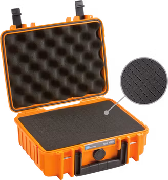 B&W Outdoor Cases Type 1000 Orange (m. skumplast)