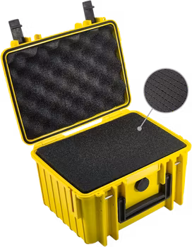 B&W Outdoor Cases Type 2000 Gul (m. skumplast)