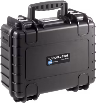 B&W Outdoor Cases Type 3000 Svart (m. skumplast)