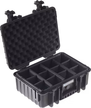 B&W Outdoor Cases Type 4000 Svart (m. avdelare)