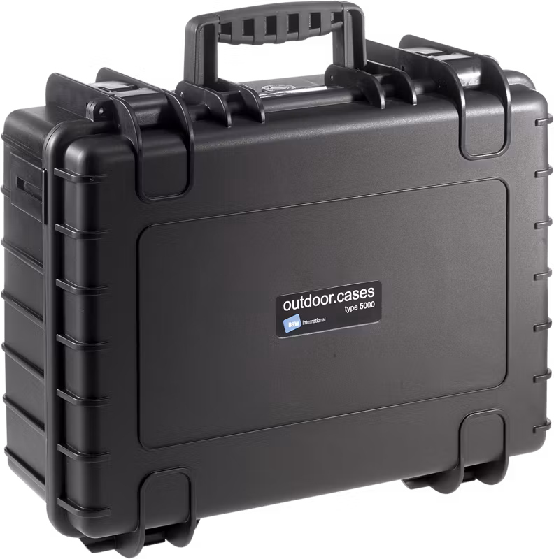 B&W Outdoor Cases Type 5000 Svart (utan inredning)