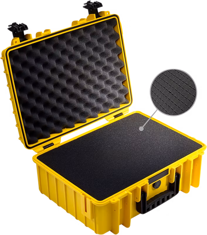 B&W Outdoor Cases Type 5000 Gul (m. skumplast)
