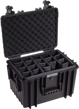 B&W Outdoor Cases Type 5500 Svart (m. avdelare)