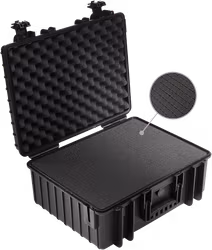 B&W Outdoor Cases Type 6000 Svart (m. skumplast)