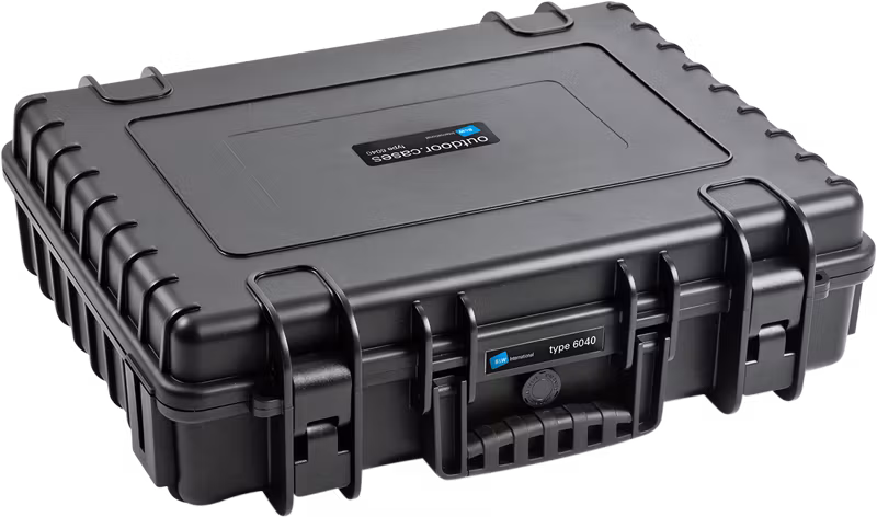 B&W Outdoor Cases Type 6040 Svart (m. skumplast)
