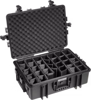 B&W Outdoor Cases Type 6500 Svart (m. avdelare)
