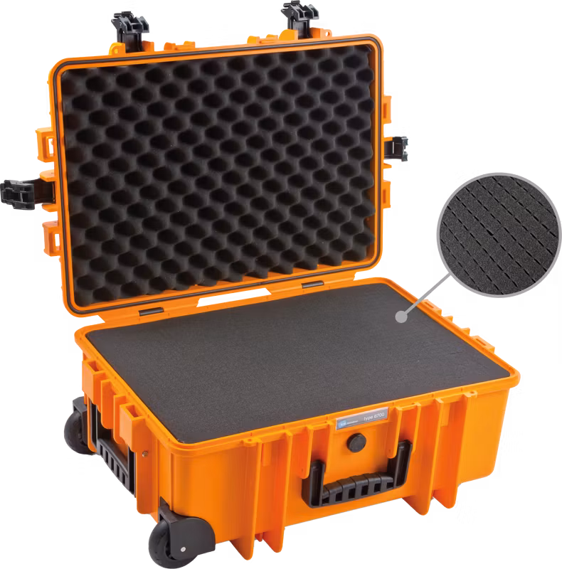B&W Outdoor Cases Type 6700 Orange (m. skumplast)