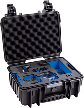 BW Outdoor Case Type 3000 for 2 GoPro Hero 8, waterproof, black