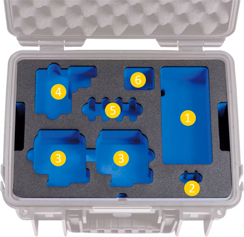 BW Outdoor Case Type 3000 for 2 GoPro Hero 8, waterproof, black