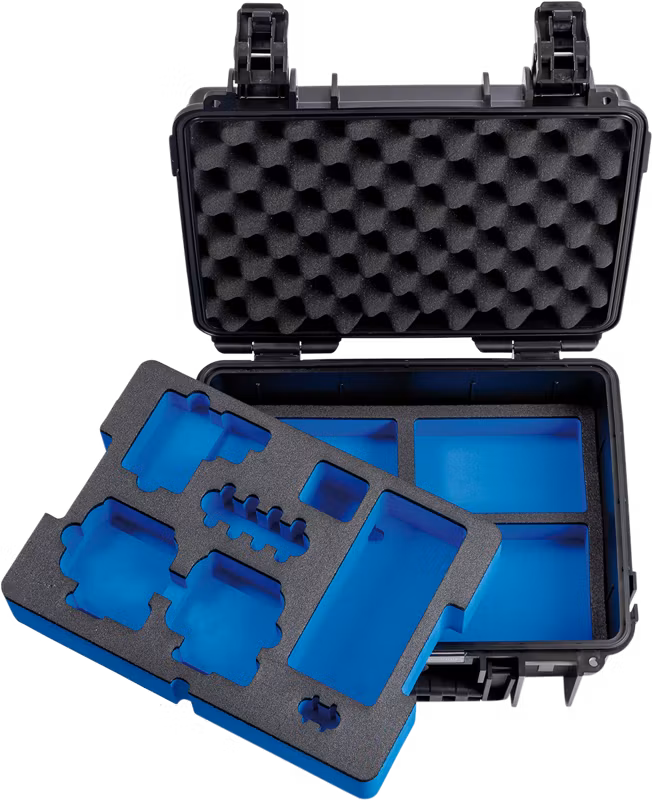 BW Outdoor Case Type 3000 for 2 GoPro Hero 8, waterproof, black