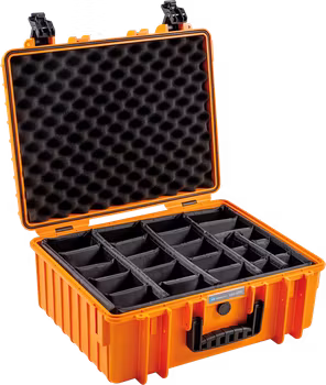 BW Outdoor Case Type 6000 with divider system (RPD) Orange