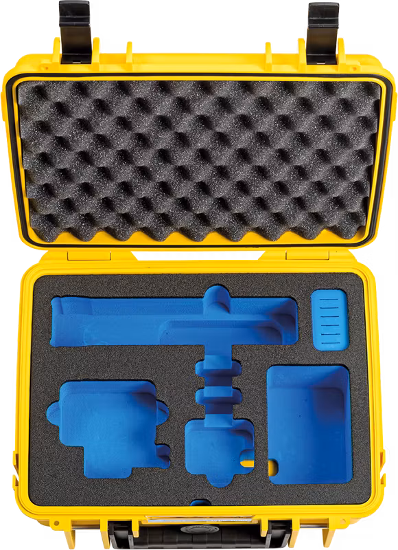 BW Outdoor Case Type 1000 for GoPro Hero 12 (fits even GoPro Hero 9/10/11), Yellow