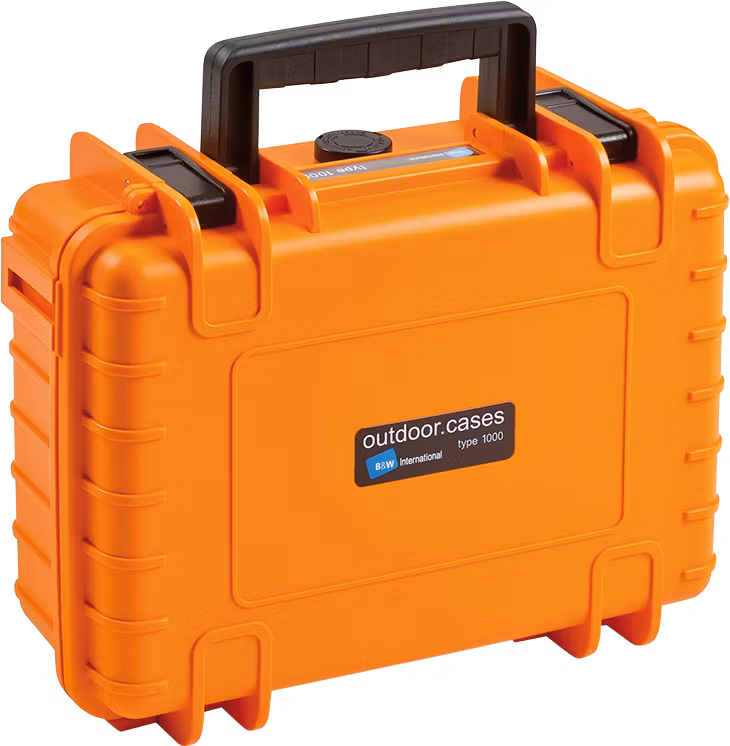 BW Outdoor Case Type 1000 for GoPro Hero 12 (fits even GoPro Hero 9/10/11), Orange