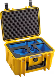 BW Outdoor Case Type 2000 for GoPro Hero 12 (fits even GoPro Hero 9/10/11), charge-in-case, Yellow