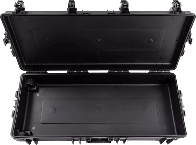 BW Outdoor Cases Type 7200 for gun/rifle/guitar case I Black (foam insert)