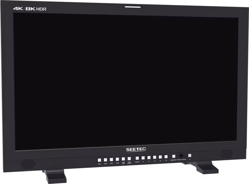 Seetec monitor 12G270F 27 inch 4K 8K Broadcast Production HDR 4x 12G SDI In Out 2x HDMI 3840x2160