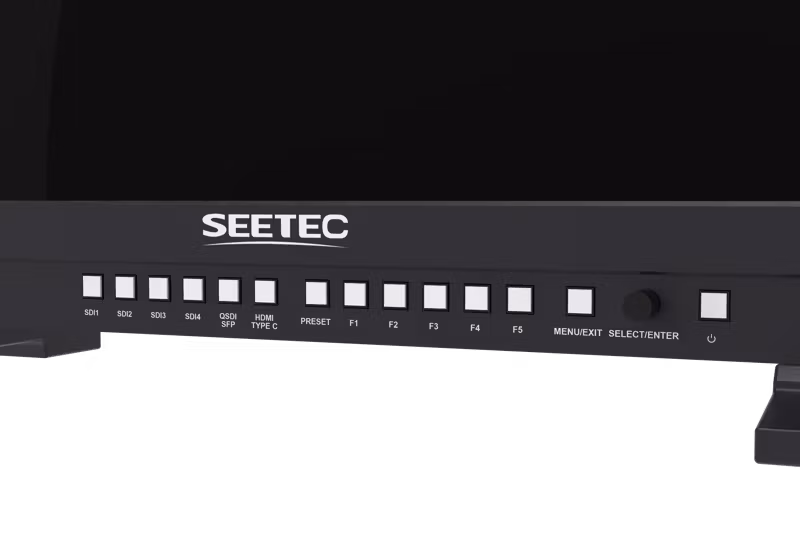Seetec monitor 12G270F 27 inch 4K 8K Broadcast Production HDR 4x 12G SDI In Out 2x HDMI 3840x2160