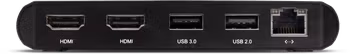 OWC Dock Thunderbolt 3 mini-Dock - 5 Port, 2 x HDMI, feat. 2 x HDMI 4K60, USB 3, USB 2, 1GB Network