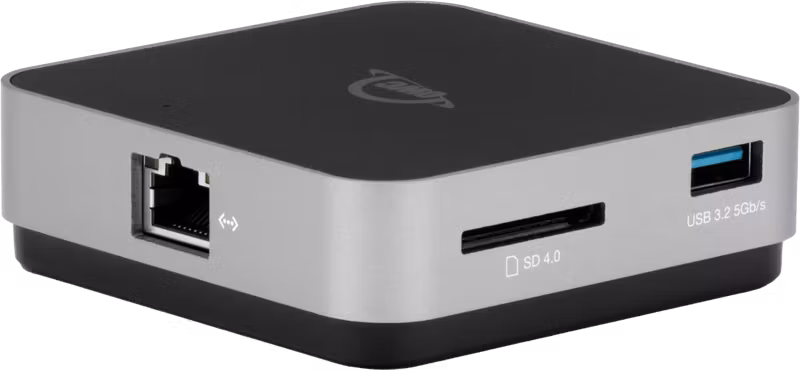 OWC Dock USB-C Travel Dock E 6-Port Travel Dock 100W- Space Gray (ethernet)
