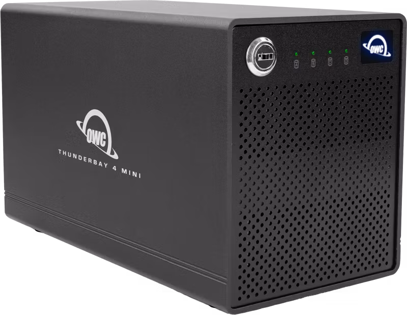 OWC ThunderBay 4 mini ProGrade 4-DriveTB3 Mac/Win(2xTB3 Ports,w/Softraid RAID 0/1/4/5/1+0) 8TB