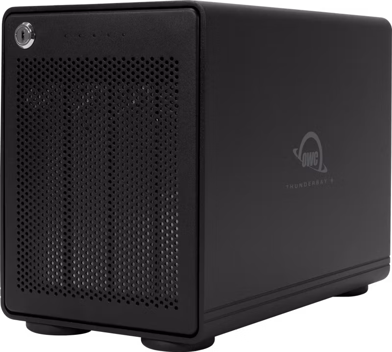 OWC ThunderBay 4 RAID. 4-Bay Ext storag w/2xTB3 Ports. 4-Bay RAID (w/o  Softraid) 0TB