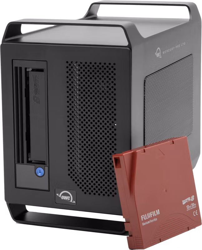 OWC Mercury Pro LTO-8 Sol. w/Tape & Cleaner -  + 4TB Staging SSD (repalce OWCTB3LT8S04)