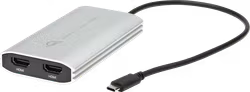 OWC Adapter USB-C to Dual HDMI 4K Display Adapt w. DisplayLink f. M1 Mac, Mac/PC w.USB-C/Thunderbolt