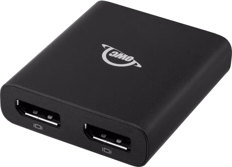 OWC Adapter - Thunderbolt 3 to High Performance Dual Display Port 4K/5K/8K Adapter
