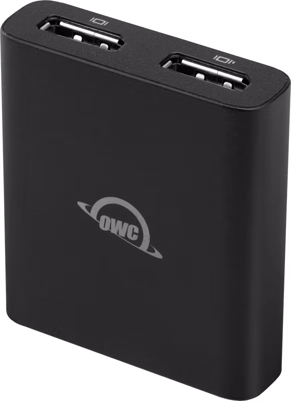 OWC Adapter - Thunderbolt 3 to High Performance Dual Display Port 4K/5K/8K Adapter