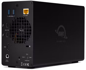 OWC Gemini Thunderbolt Dock & Dual-Drive RAID External Storage w/3.5” SATA HDD (12TB x 2) 24TB