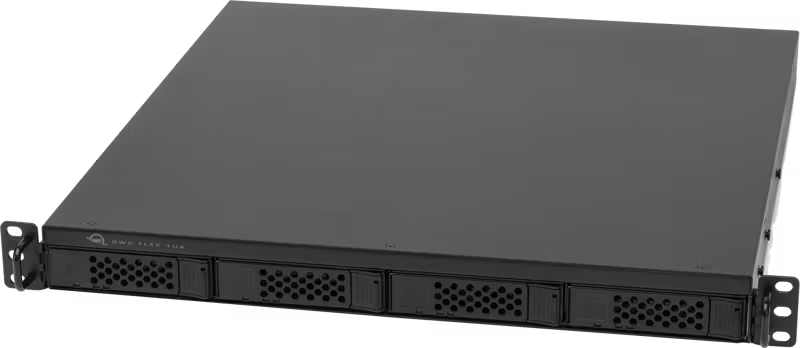 OWC Flex 1U4 4-Bay Rackmount Thunderbolt Storage, Docking & PCIe Expansion (1x4.0TB NVMe) 4.0TB