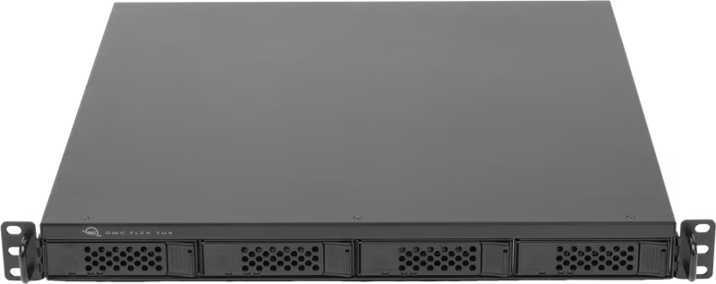 OWC Flex 1U4 4-Bay Rackmount Thunderbolt Storage, Docking & PCIe Expansion (1x4.0TB NVMe) 4.0TB