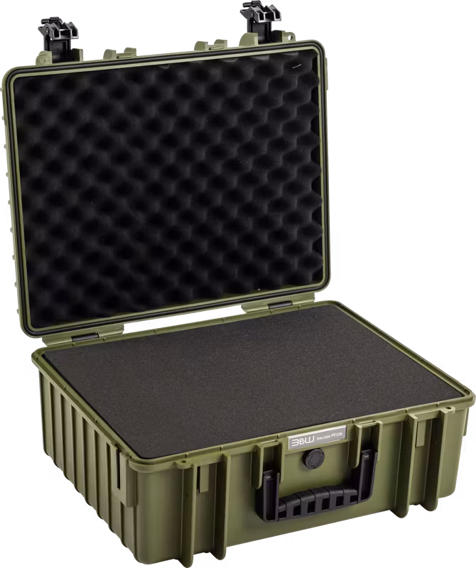BW Outdoor Cases Type 6000 / Bronze green (pre-cut foam)