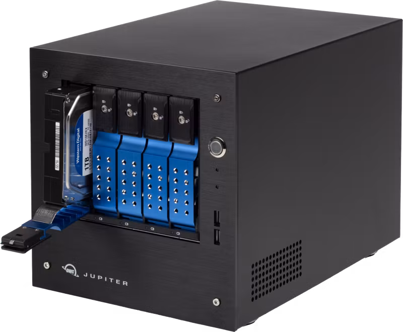 OWC Jupiter Mini NAS High-Perform 10GbE, 5 Bay, 2x10GB + 2x1GB Ethernet ports, 100TB