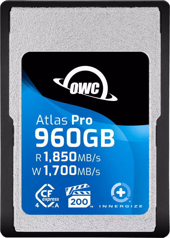 OWC CFexpress Atlas Pro R1850/W1700/VPG200 (Type A), CFX A to B adapter incl. - 960GB