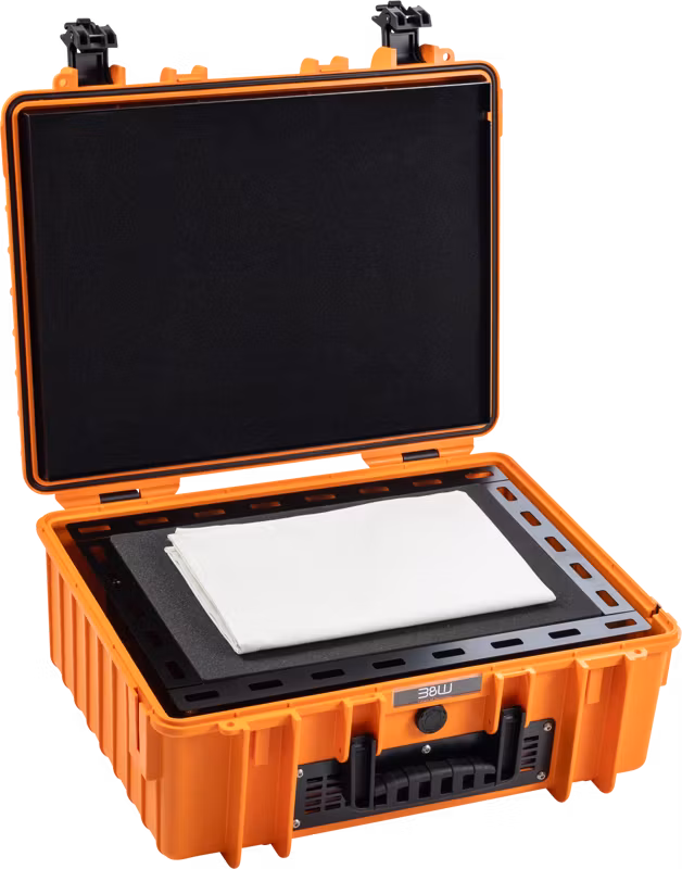 BW Outdoor Battery.case 908.8. Transport & Storage of defective lithium batteries, orange