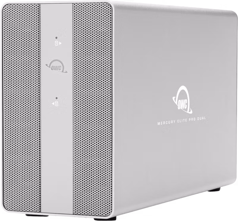 OWC Mercury Elite Pro Dual with 3-Port USB Hub Storage Solution 48TB