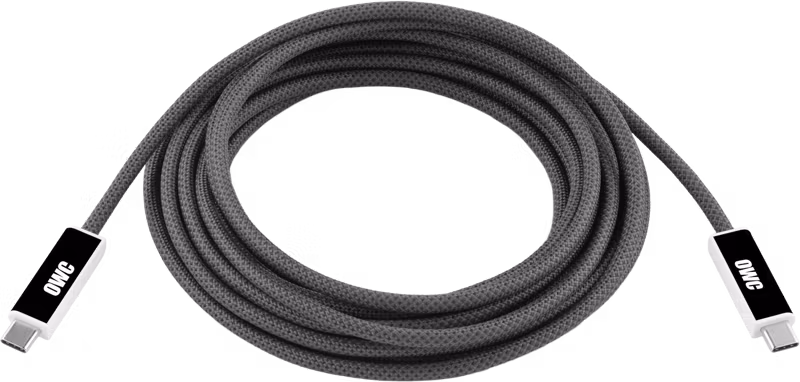 OWC USB4 Active Optical Cable, 40Gb/s, black, max reliability, long distance. 3M