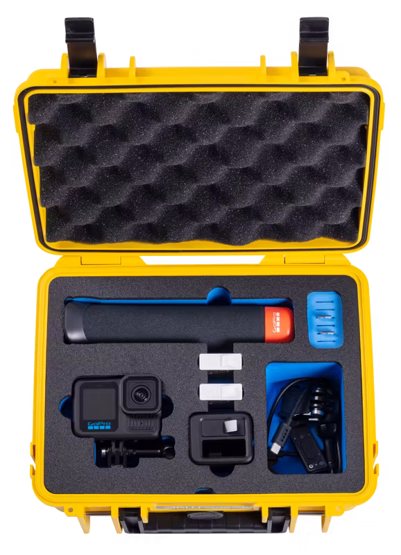 BW Outdoor Action Case Type PP.41 I for GoPro HERO 13 (fits GoPro 9-13), yellow