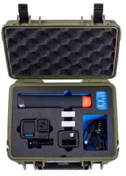BW Outdoor Action Case Type PP.41 I for GoPro HERO 13 (fits GoPro 9-13), bronze green