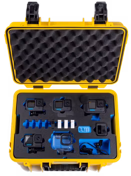 BW Outdoor Action Case Type PP.166 I for GoPro HERO 13 (fits GoPro 9-13), yellow