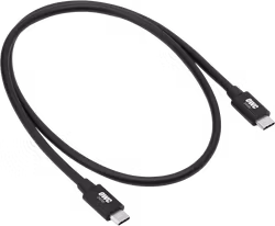 OWC Cable Thunderbolt - Universal + Full Capability f. all TB 3/4/USB-C/USB4 devices (100W) 0.8M