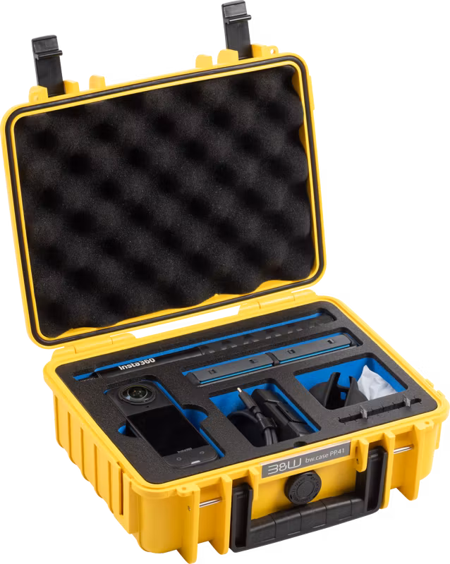 BW Outdoor Case Type 1000 for Insta360 X4 / Insta360 X5, yellow