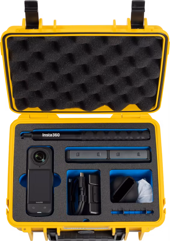 BW Outdoor Case Type 1000 for Insta360 X4 / Insta360 X5, yellow
