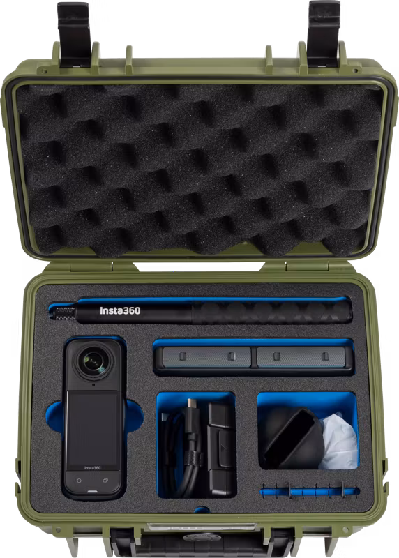 BW Outdoor Case Type 1000 for Insta360 X4 / Insta360 X5, bronze green
