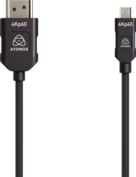 Atomos 4K60P HDMI Silicon Cable – Mini HDMI to Full-HDMI 45cm
