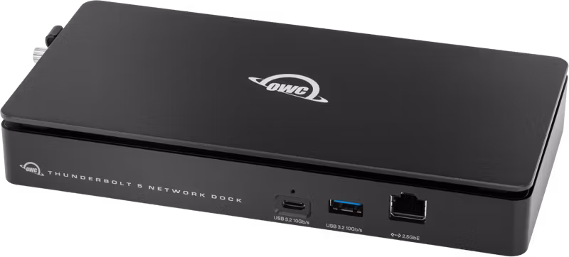 OWC Thunderbolt 5 Dual 10GbE Network Dock 11-Port Connectivity Solution