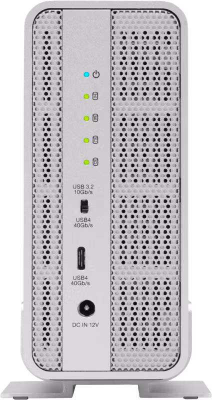 OWC Express 4M2 4-Slot M.2 NVMe SSD Enclosure with SoftRaid XT - USB4 Up to 3200MB/s