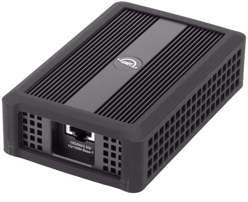 OWC Thunderbolt 4 10G Ethernet Adapter I >900MB/s real-world tested transfer speed for large fil